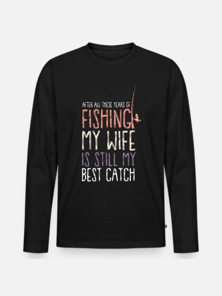 pêche pêche - T-shirt manches longues Premium bio Homme - noir