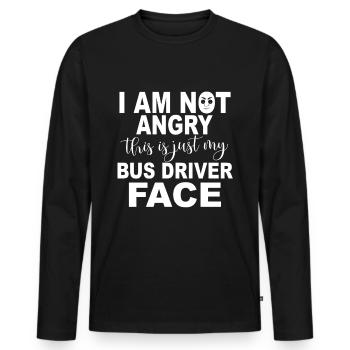Bus driver Bus driver Gifts Bus driver accessories - Men's Premium Organic Long Sleeve Shirt - black - Front - Nico (187cm)