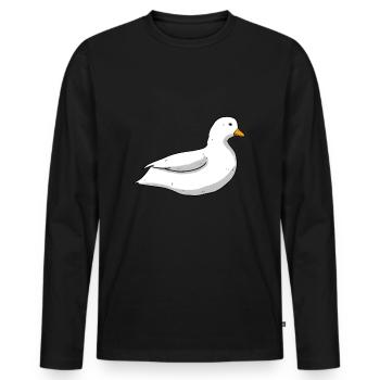 Dwarf-deer - Men's Premium Organic Long Sleeve Shirt - black - Front - Nico (187cm)