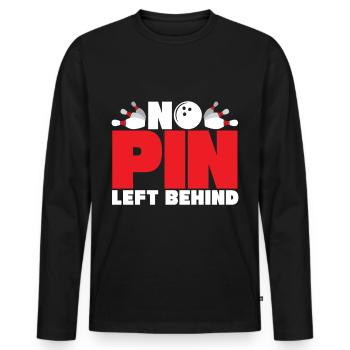 bowling bowlen kegeln sport - Männer Premium Bio Langarmshirt - Schwarz - Vorne - Nico (187cm)