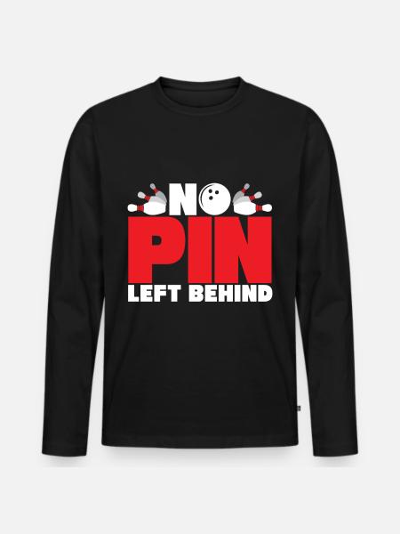 bowling sport - T-shirt manches longues Premium bio Homme - noir