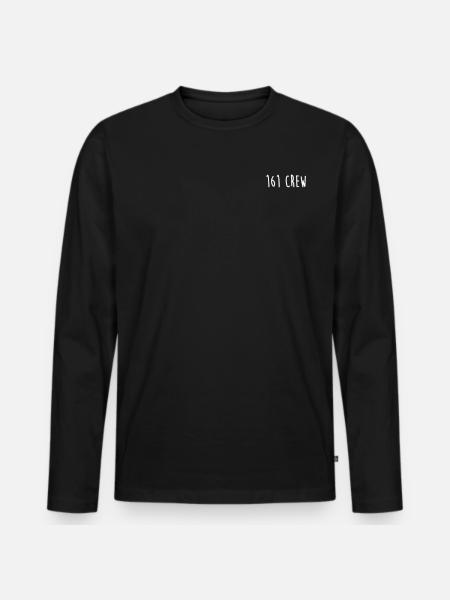 161 crew - Männer Premium Bio Langarmshirt - Schwarz