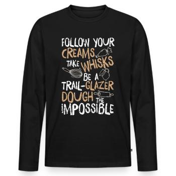 Cuisine Cuisine Cuisine Cadeaux Cuisines - T-shirt manches longues Premium bio Homme - noir - Devant - Nico (187cm)