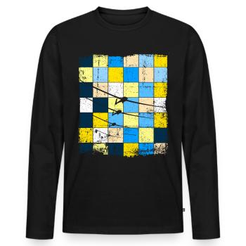 Glider pilot glider flying glider - Men's Premium Organic Long Sleeve Shirt - black - Front - Nico (187cm)