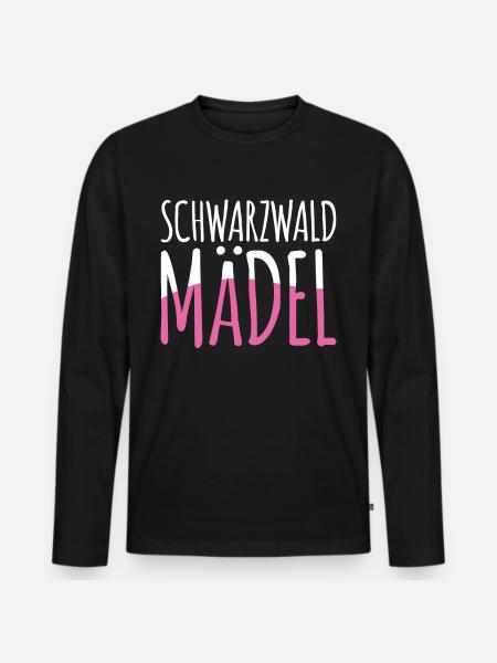 Schwarzwald - Männer Premium Bio Langarmshirt - Schwarz