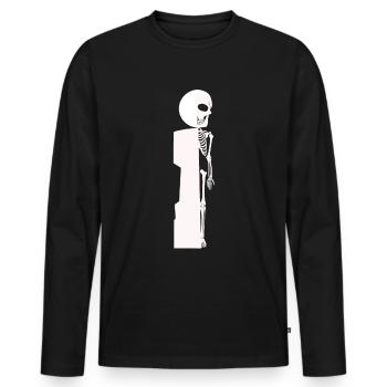 Squelette de baby-foot baby-foot - T-shirt manches longues Premium bio Homme - noir - Devant - Nico (187cm)