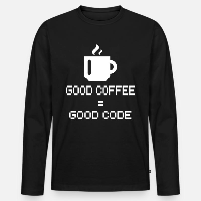 Programmierer - Männer Premium Bio Langarmshirt - Schwarz