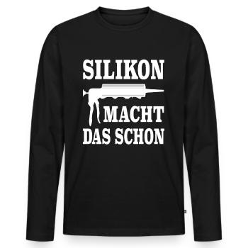 Handwerker Installateur Klempner Schlosser Witze - Männer Premium Bio Langarmshirt - Schwarz - Vorne - Nico (187cm)