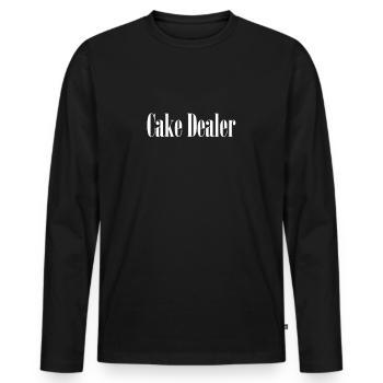 Cake Pastry Baker Baking Cake Cake Gift - Men's Premium Organic Long Sleeve Shirt - black - Front - Nico (187cm)