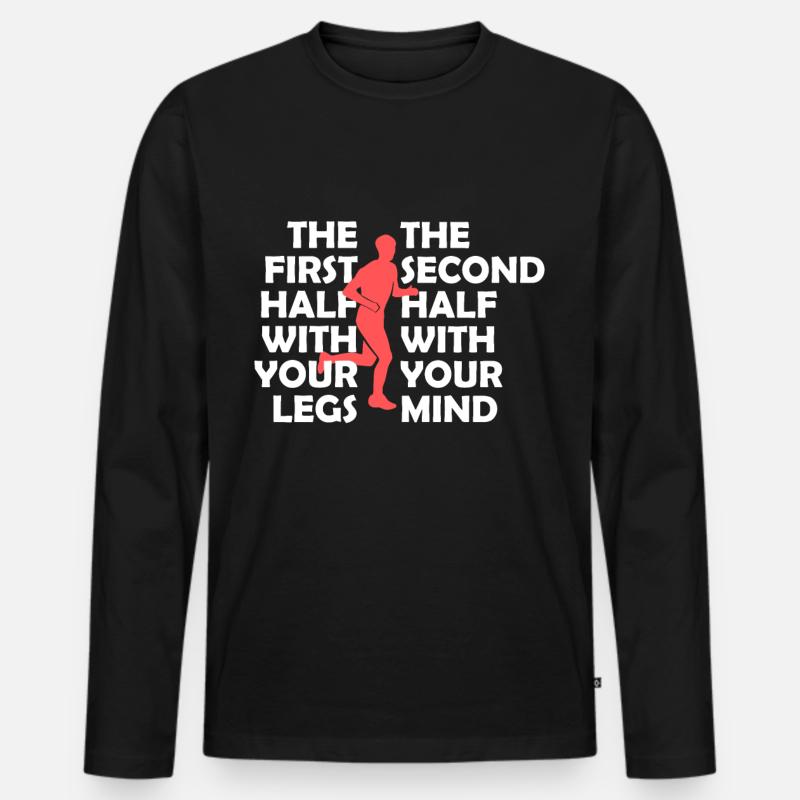 Course de sort course de course course course course T-shirt manches longues Premium bio Homme