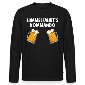 Christi Himmelfahrt Junggesellenabschied Geschenk - Männer Premium Bio Langarmshirt - Schwarz - Vorne - Nico (187cm)