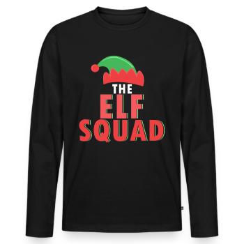 Elf-Squad Elfen Squad ELF SQUAD Elfe - Männer Premium Bio Langarmshirt - Schwarz - Vorne - Nico (187cm)