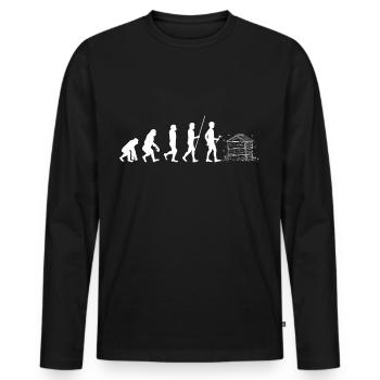 apiculteur cadeau abeille Wespe Nectar Miel Guêpe - T-shirt manches longues Premium bio Homme - noir - Devant - Nico (187cm)