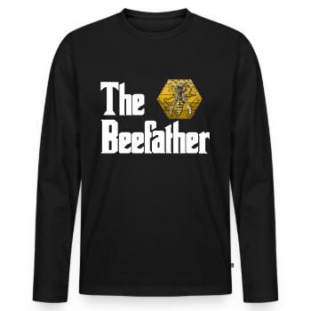 Imker - Männer Premium Bio Langarmshirt - Schwarz - Vorne - Nico (187cm)