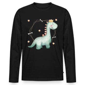 Sweet Long Neck Baby - Men's Premium Organic Long Sleeve Shirt - black - Front - Nico (187cm)