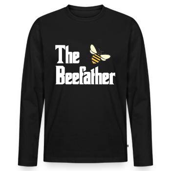 Imker - Männer Premium Bio Langarmshirt - Schwarz - Vorne - Nico (187cm)