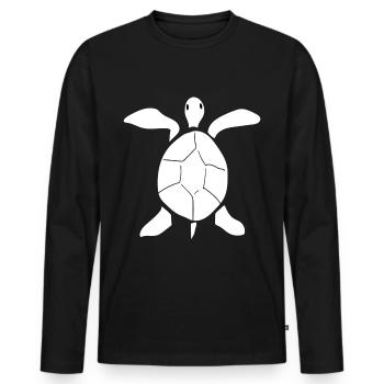 Turtle Turtle - Men's Premium Organic Long Sleeve Shirt - black - Front - Nico (187cm)