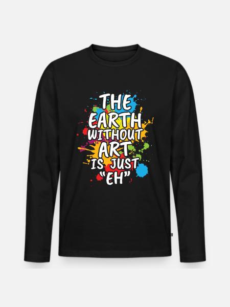 La Terre Sans-100 - T-shirt manches longues Premium bio Homme - noir