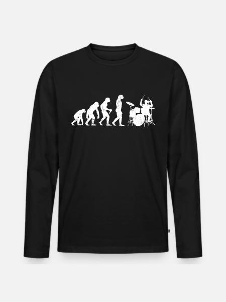 Drums Development Drummer Drummer Tromml - Men's Premium Organic Long Sleeve Shirt - black
