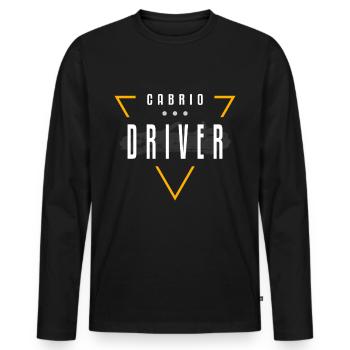 Cabrio Driver Streetwear - Männer Premium Bio Langarmshirt - Schwarz - Vorne - Nico (187cm)