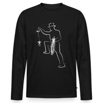 Ramoneurs ramoneurs - T-shirt manches longues Premium bio Homme - noir - Devant - Nico (187cm)