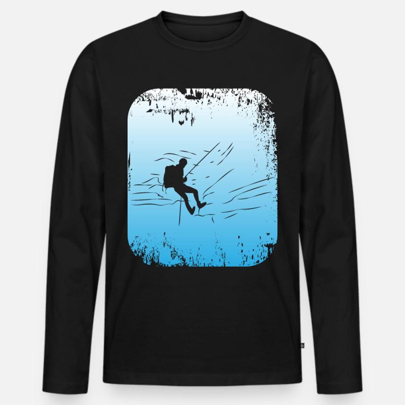 Canyoning - Männer Premium Bio Langarmshirt - Schwarz