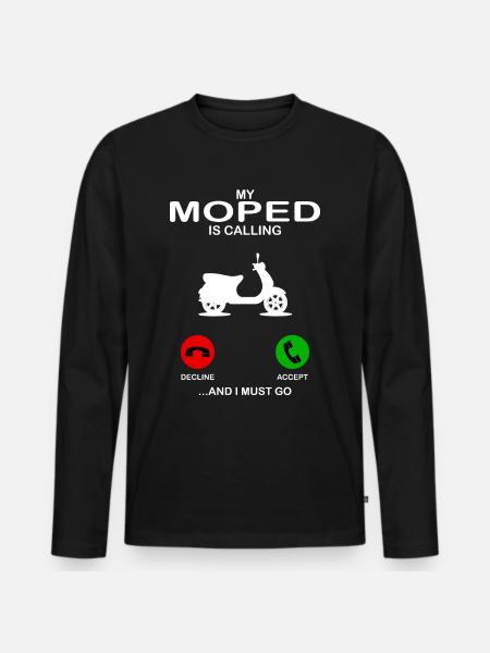 moped - T-shirt manches longues Premium bio Homme - noir