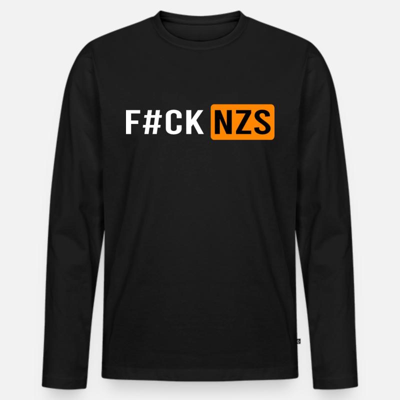 Links Antifaschist Linke Geschenkidee - Männer Premium Bio Langarmshirt - Schwarz