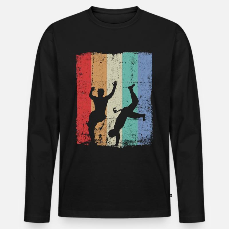 Capoeira - Männer Premium Bio Langarmshirt - Schwarz