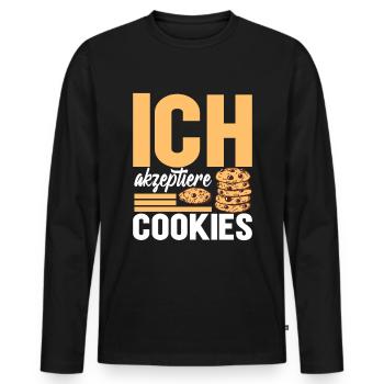 Programmierer Informatiker Informatik - Männer Premium Bio Langarmshirt - Schwarz - Vorne - Nico (187cm)