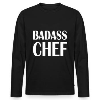 Chef Chefs Chef Hobby Chef Gift - Men's Premium Organic Long Sleeve Shirt - black - Front - Nico (187cm)