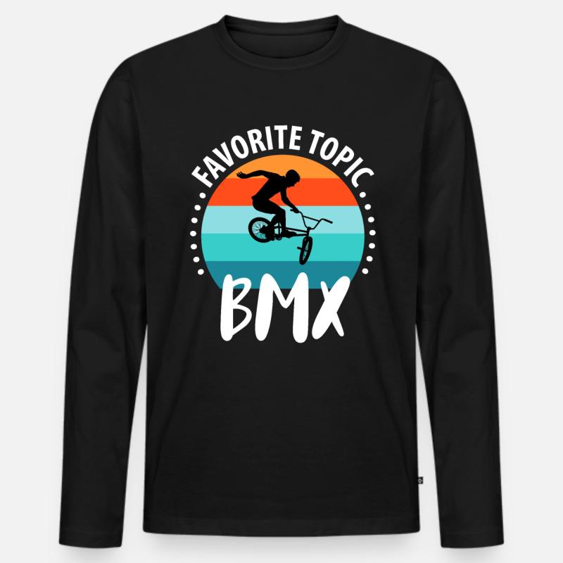 BMX - Männer Premium Bio Langarmshirt - Schwarz