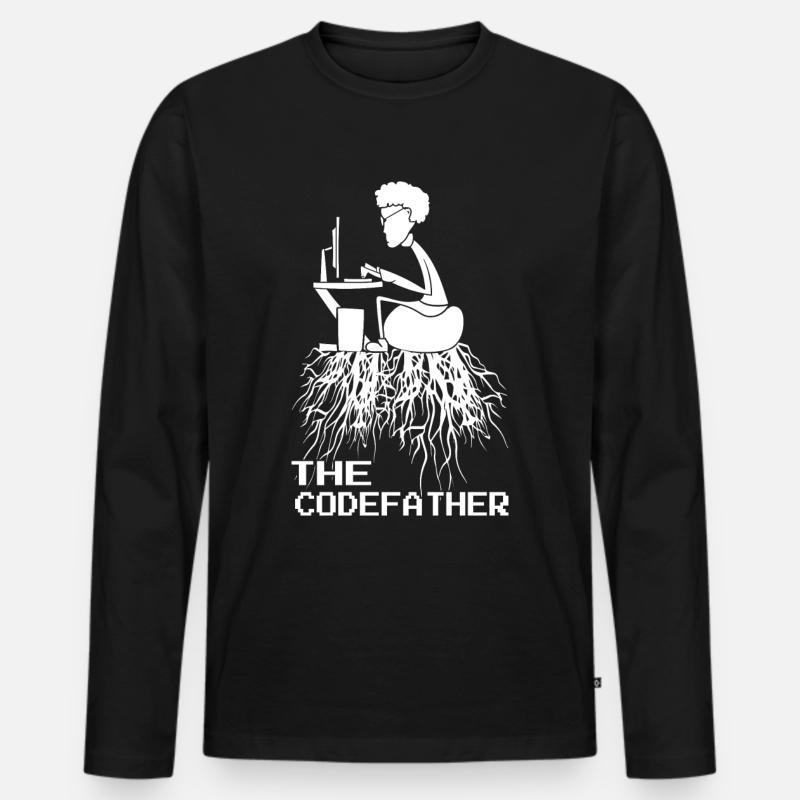 Codefather Informatiker - Computer Programmierer Männer Premium Bio Langarmshirt