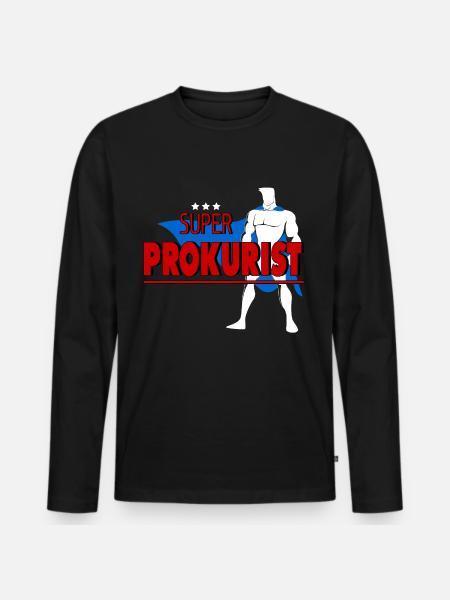 PROKURIST - Männer Premium Bio Langarmshirt - Schwarz