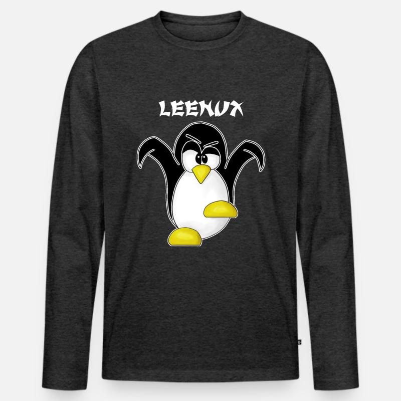 Linux Computer Nerd Geek Cadeau Admin. Informatique T-shirt manches longues Premium bio Homme