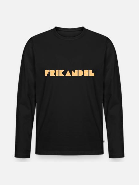Frikandel is Flemish Dutch - Men's Premium Organic Long Sleeve Shirt - black