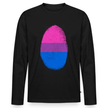 Bi Bisexuell Pride Month LGBT LGBTQ - Männer Premium Bio Langarmshirt - Schwarz - Vorne - Nico (187cm)