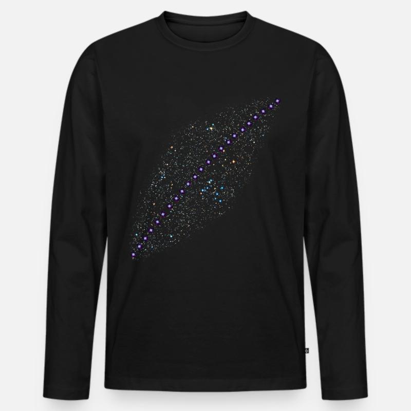 starlink Space internet - Männer Premium Bio Langarmshirt - Schwarz