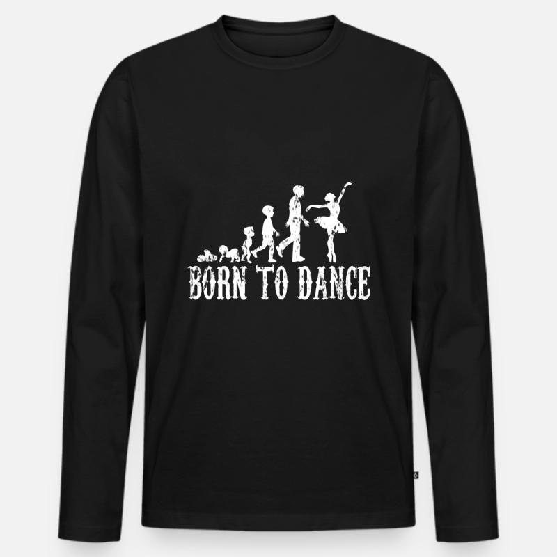 Ballett Evolution Geschenk - Männer Premium Bio Langarmshirt - Schwarz