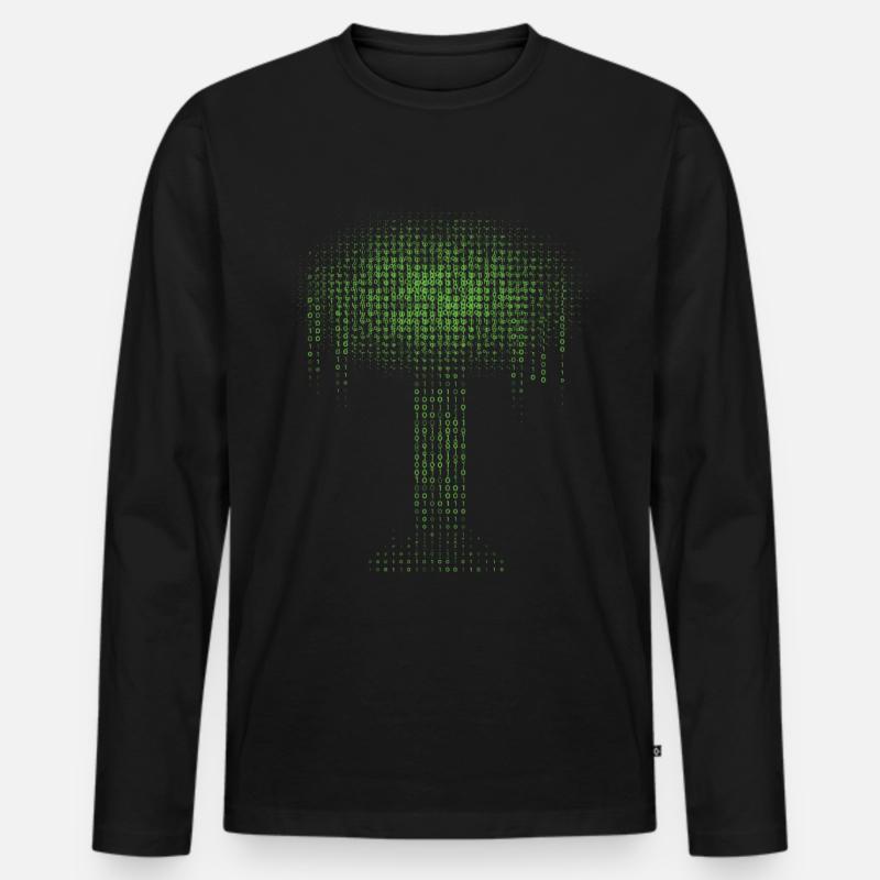 Binärer Baum Codierung Computer Programmierer - Männer Premium Bio Langarmshirt - Schwarz