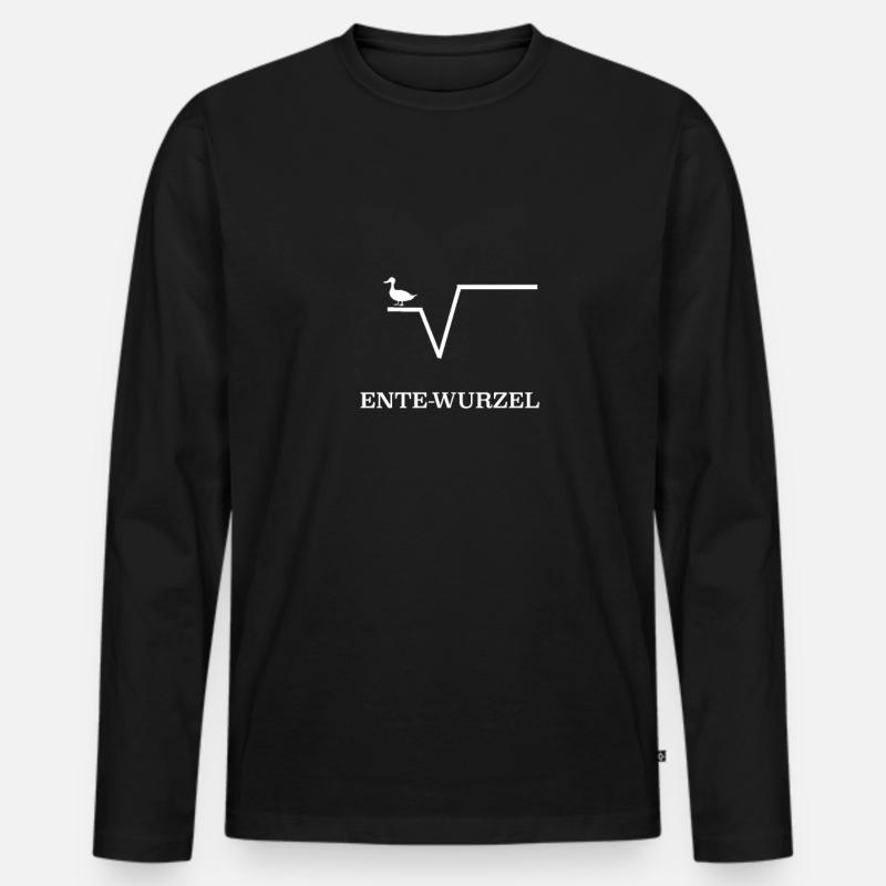 Cadeau math math mathematicien - T-shirt manches longues Premium bio Homme - noir