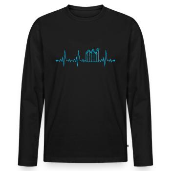 Trade - Men's Premium Organic Long Sleeve Shirt - black - Front - Nico (187cm)