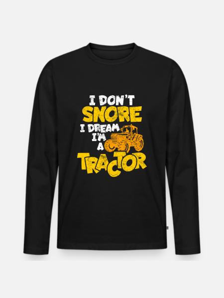 tracktor - Men's Premium Organic Long Sleeve Shirt - black