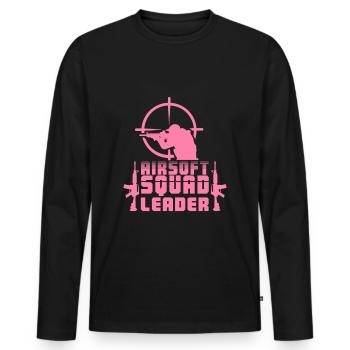 Airsoft Airsoft Airsoft Airsoft - Men's Premium Organic Long Sleeve Shirt - black - Front - Nico (187cm)