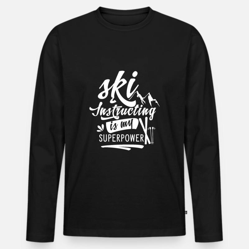 Ski instructor Ski instructor Ski instructor Ski instructor Men's Premium Organic Long Sleeve Shirt
