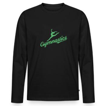 Floor gymnastics Gymnastics Gymnastics Gymnasts Floor gymnasts - Men's Premium Organic Long Sleeve Shirt - black - Front - Nico (187cm)