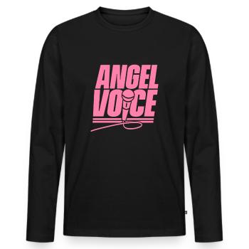 Chanteuse chanteuse chanteuse - T-shirt manches longues Premium bio Homme - noir - Devant - Nico (187cm)
