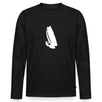 Windsurfen Windsurfer Windsurf Windsurfing - Männer Premium Bio Langarmshirt - Schwarz - Vorne - Nico (187cm)