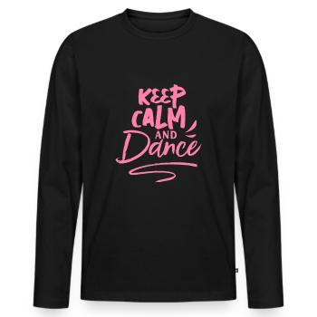 Dance - Men's Premium Organic Long Sleeve Shirt - black - Front - Nico (187cm)