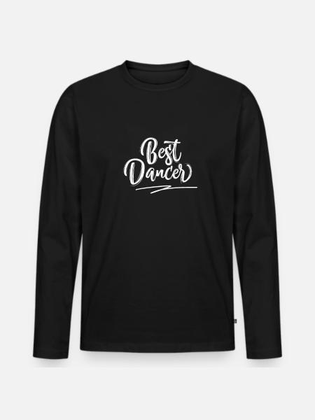 Dancing Dancing Dancing Dancing - Men's Premium Organic Long Sleeve Shirt - black